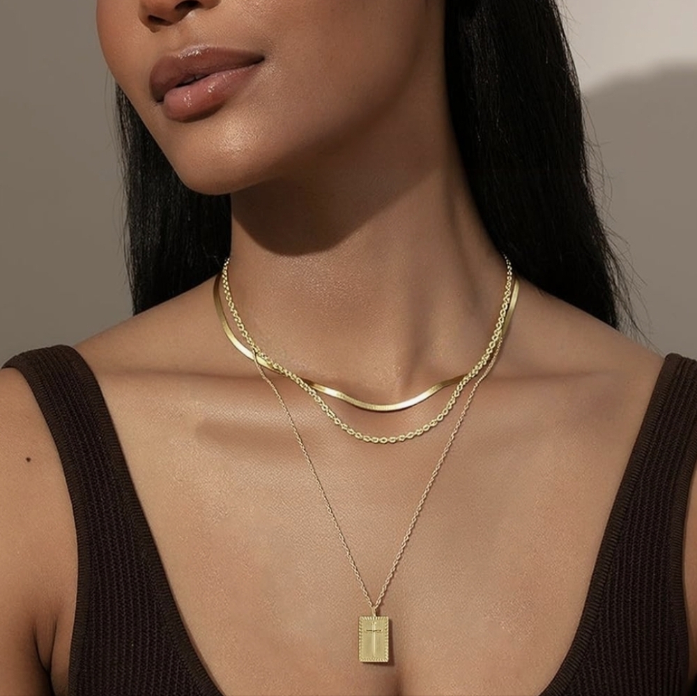 14kt Gold Necklaces - 3 Piece Set